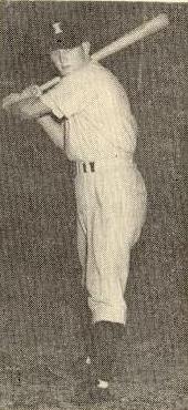 A 19-year-old outer gardener from Council Bluffs, Ia., who is here on option from Grand Forks of the class C Northern league.  Bill is playing his first year of pro ball and has pleased the fans with his flashing speed.  Of good solid build, Bill packs 175 pounds on his five foot ten inch frame.  He is still single and was signed by Joe McDermott.