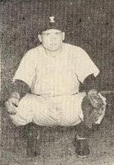 A rookie catcher with plenty of ability and ambition, Whitaker comes from Fayetteville, Tenn., and is 20 years of age.  He attends Duke university during the winter months.  Jack likes hunting for recreation and enjoys playing football too.  Like most of the Yank players, Whitaker is single.